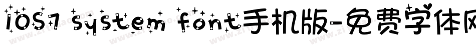 IOS7 system font手机版字体转换